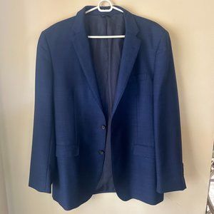 Brooks Brothers Milano Fit - Vitale Barberis Canonico Blue cotton and wool 44L